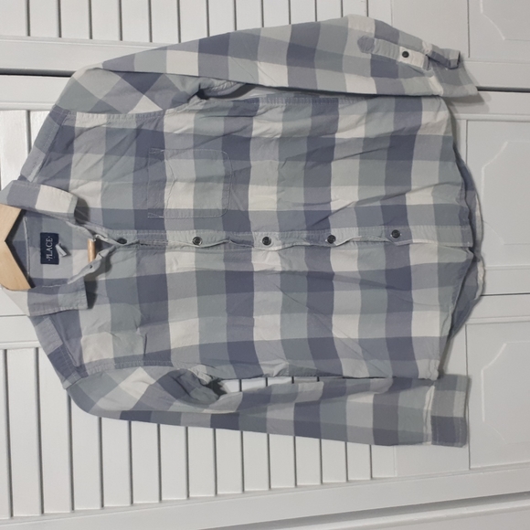 Place 100% cotton buttondown.  Size L/14 girls - Picture 1 of 3